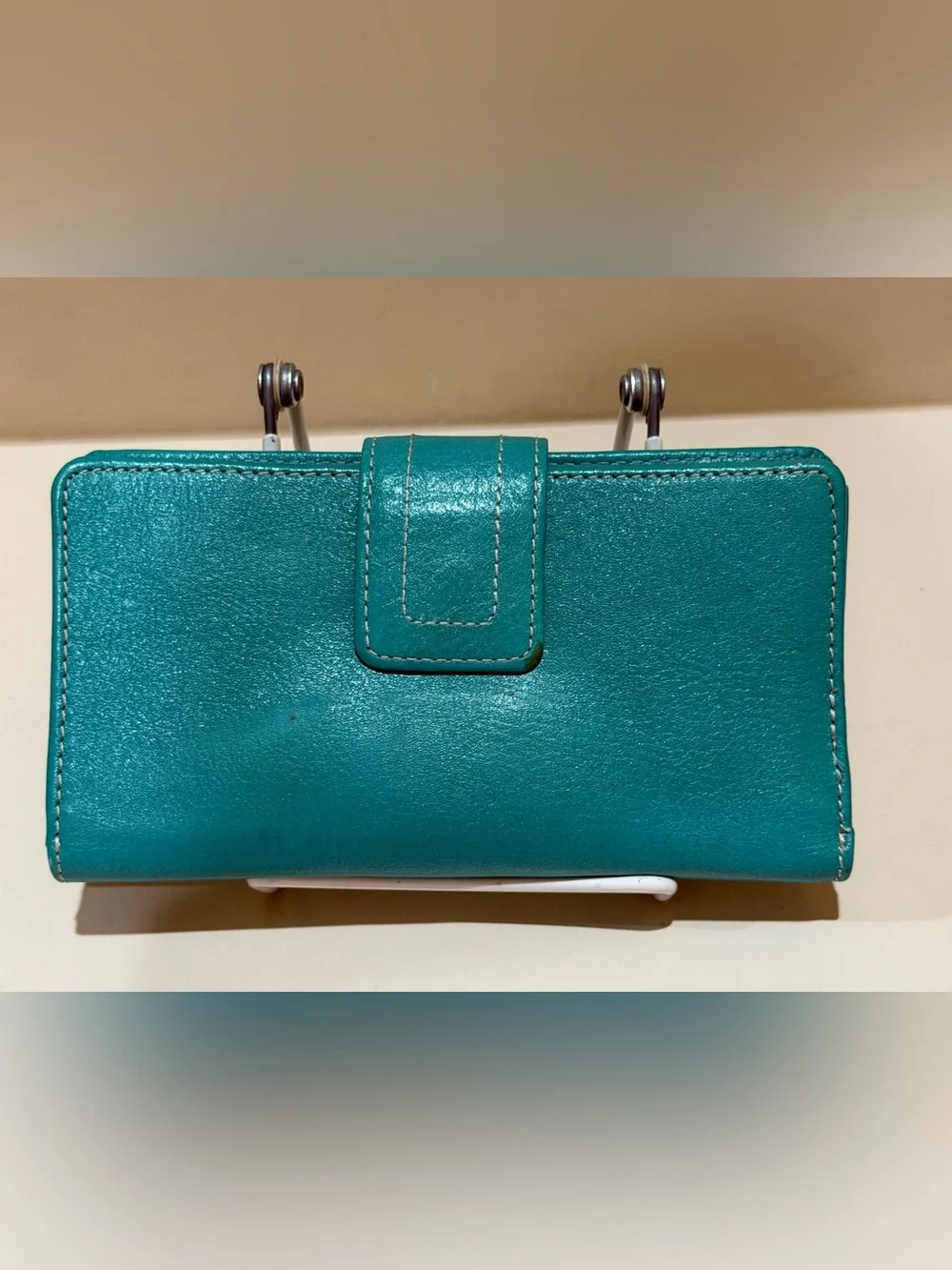 Fossil Turquoise Leather Long Vintage Wallet